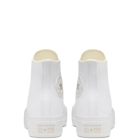 Converse White Gold Platform Chuck Taylor All Star - Picture 2 of 9